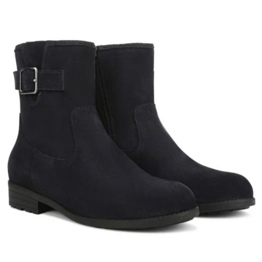 Vionic Women's Suede Black Ankle Boots Size 8.5